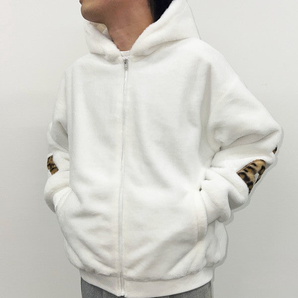 1バックロゴファーパーカー　