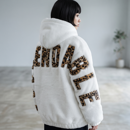1バックロゴファーパーカー　