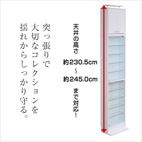 コレクションラック【-Luke-ルーク】浅型ハイタイプCLR-485　CLR-485SET
