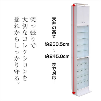 コレクションラック【-Luke-ルーク】浅型ハイタイプCLR-485　CLR-485SET