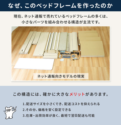 RUES【ルース】 組立の不安を最初から無くすベッド 組立設置込み cy4474