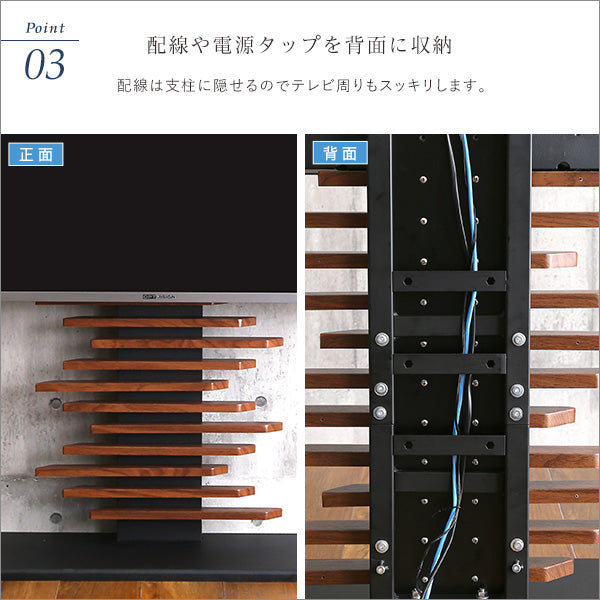 最大100インチ対応 デザインテレビスタンドDHWAT