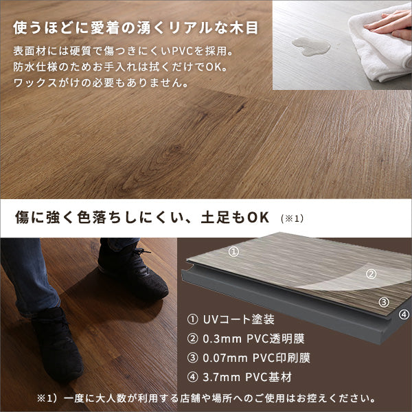 はめこみ式フロアタイル　【Wood Flats-ウッドフラッツ-】FJT-48 72 96