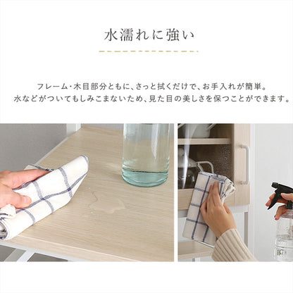 さわやかなオシャレゴミ箱上ラック　すきま収納タイプ FRA-T1SS