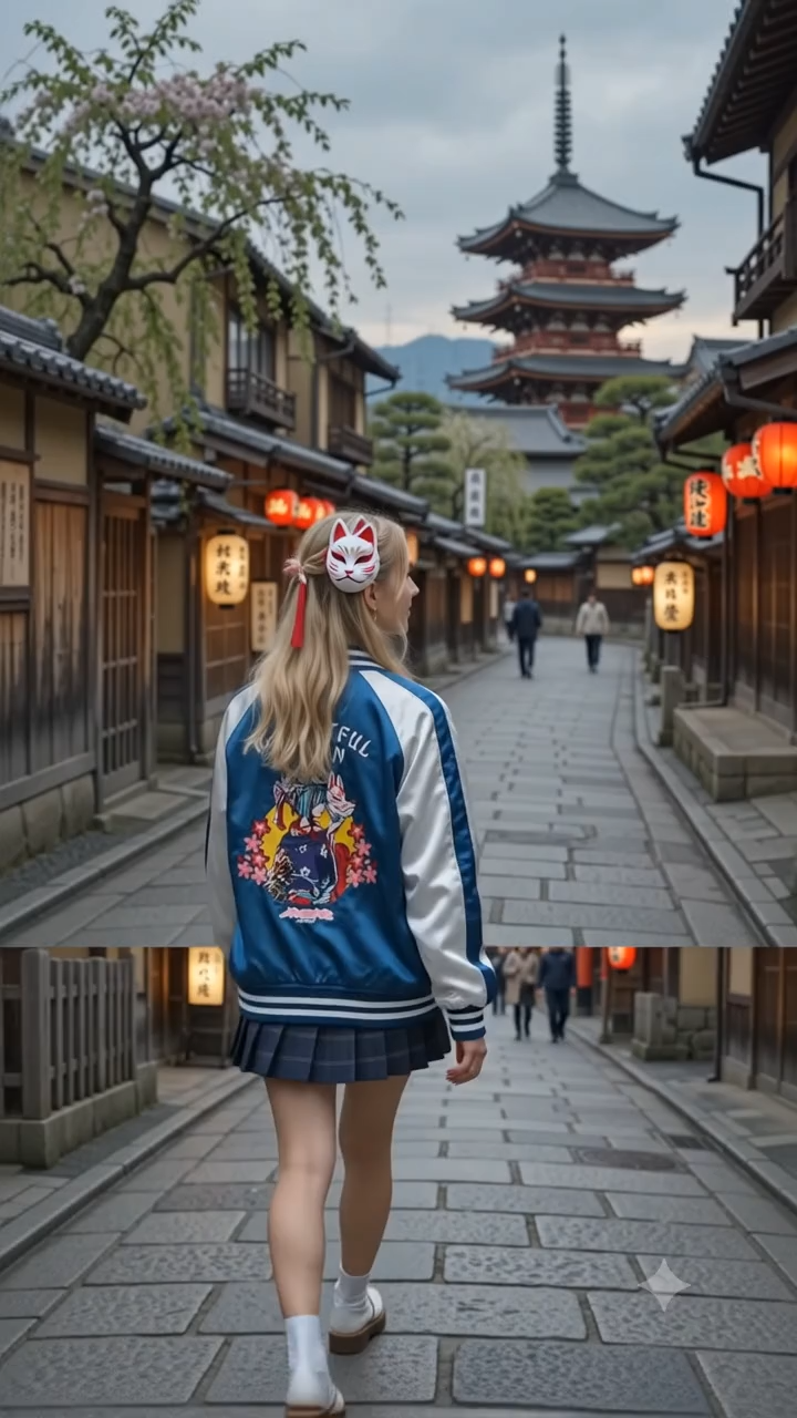 1休日少女スカジャン