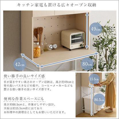 さわやかな30Lごみ箱上ラック　ワイドタイプ FSK-T30L3--WHW