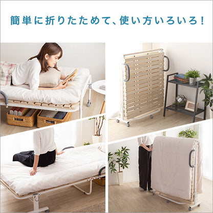折りたたみ桐すのこベッド 【RETIT-レティ-(シングル)】 HT30-64--NA