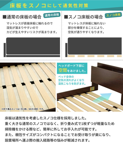 Lonnie USB【ロニーUSB】宮付きフロアベッド　jx4467