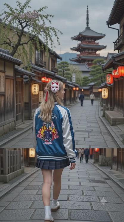 1休日少女スカジャン