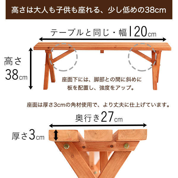 BBQテーブル3点セット（コンロスペース付）【Baussen-バウゼン-】SH-05-81761
