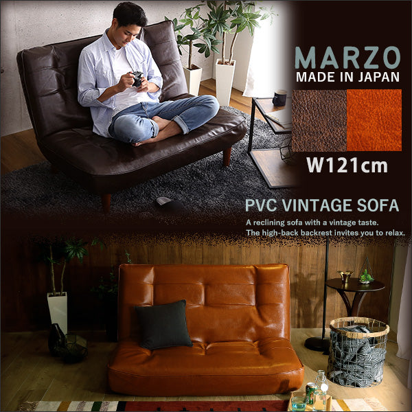 2Pリクライニング　ヴィンテージソファ【MARZO-マルツォ-】　SH-07-3PS
