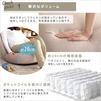 日本製　しっかり体を支えるリクライニング座椅子　【CROLE-クロレ-】　6カラー