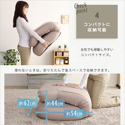 日本製　しっかり体を支えるリクライニング座椅子　【CROLE-クロレ-】　6カラー