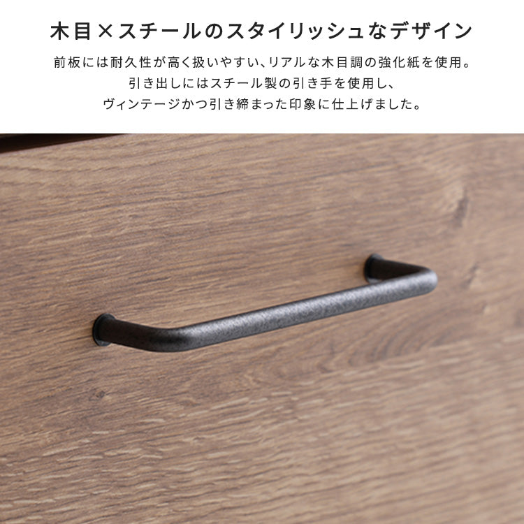 日本製　特殊鋼板を使ったキッチンカウンター(ドアタイプ)　80cm幅