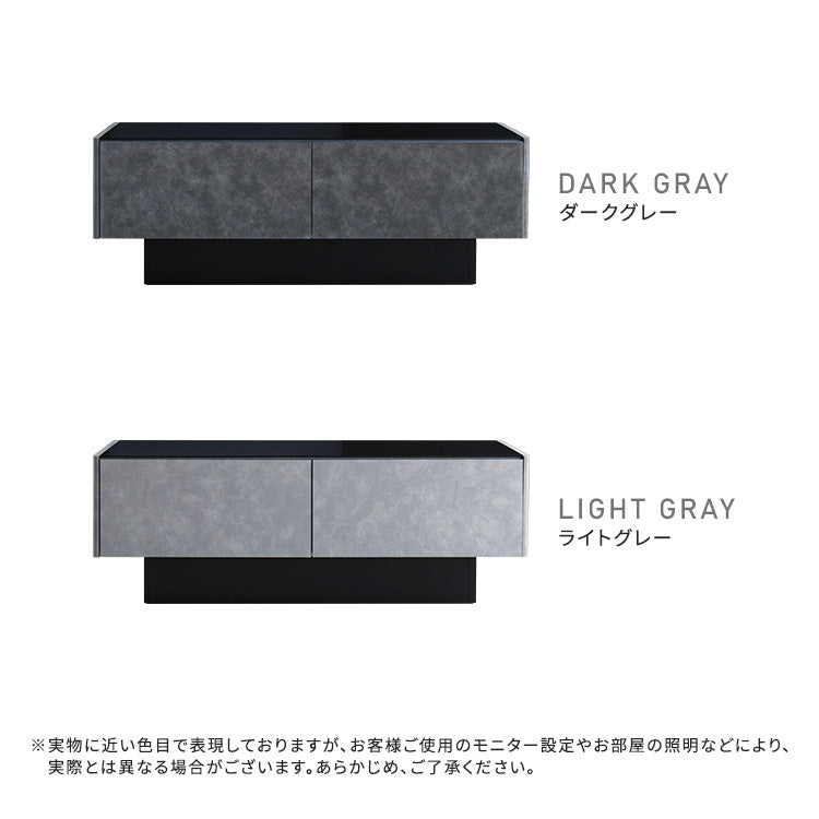 日本製　コンクリート調センターテーブル　120cm幅　【Cray-クレイ-】