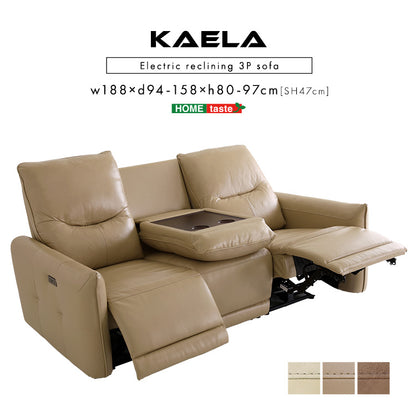 イタリアンレザー　3人掛け電動ソファ　【Kaela-カエラ-】SLE-3P