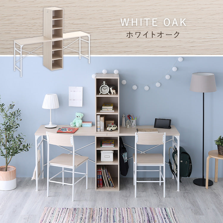 さわやかなツインデスク　90×90cm