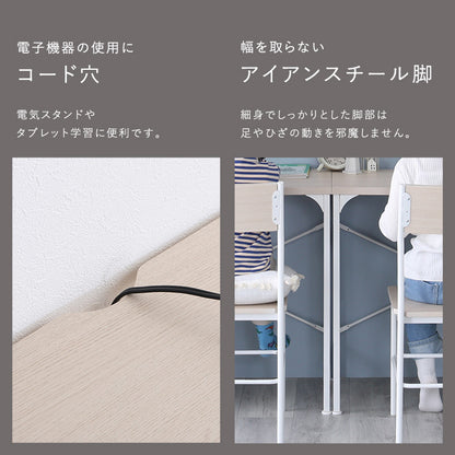 さわやかなツインデスク　90×90cm