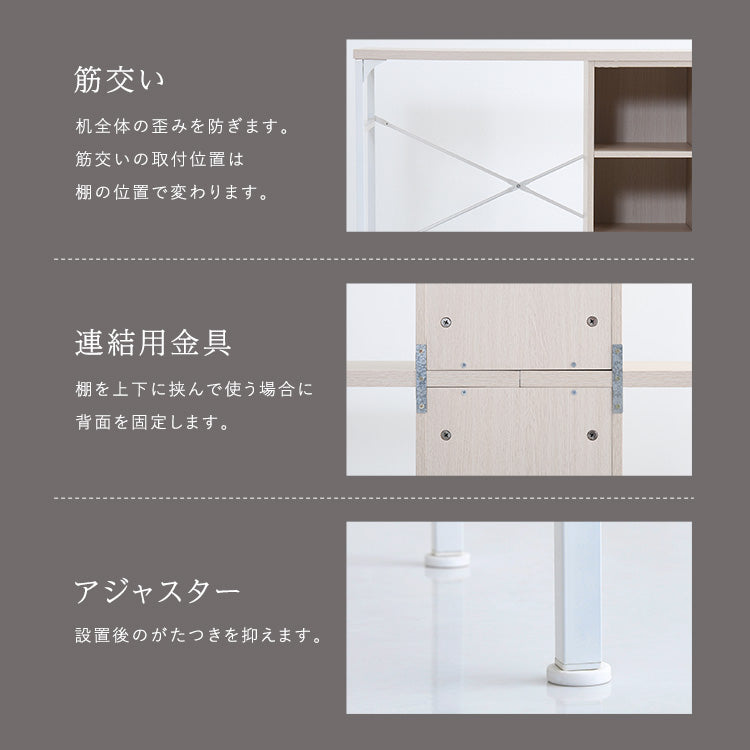 さわやかなツインデスク　90×90cm