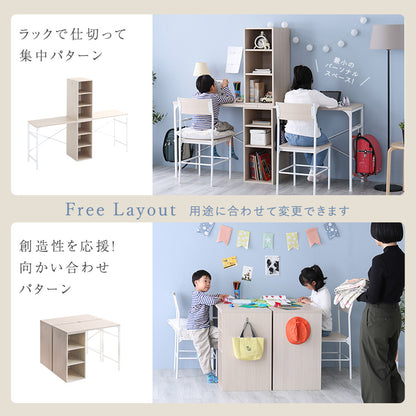 さわやかなツインデスク　90×90cm